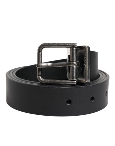 Classic Leather Metal Buckle Men's Belt - Dolce & Gabbana - Modalova