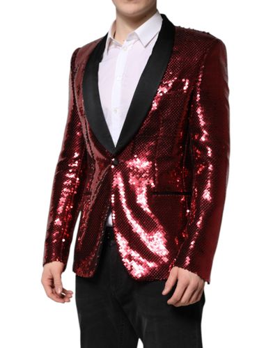 SICILIA Sequin Embellish Blazer Men's Jacket - Dolce & Gabbana - Modalova