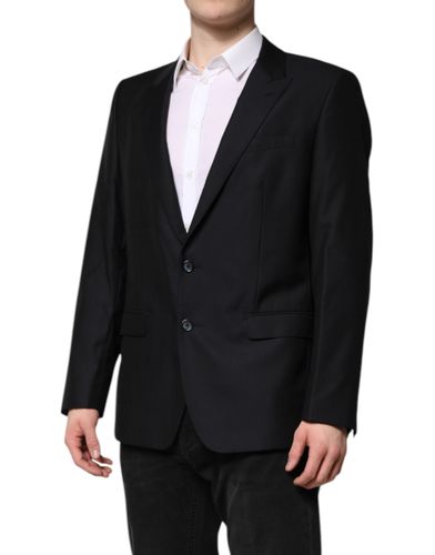 Dark Blue MARTINI Wool Blazer Coat Men's Jacket - Dolce & Gabbana - Modalova