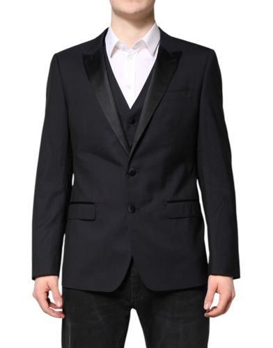 Dark MARTINI Wool Suit 2 Piece Men's Jacket - Dolce & Gabbana - Modalova
