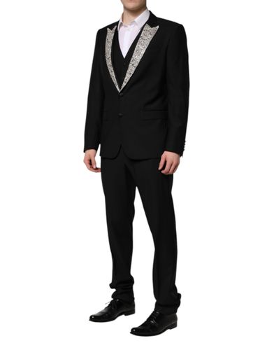MARTINI Crystal Embellished 3 Pc Men's Suit - Dolce & Gabbana - Modalova