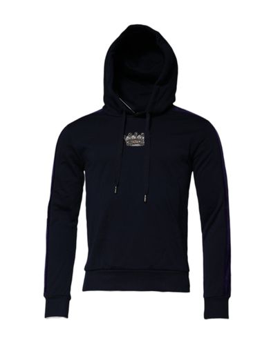 Crown Cotton Hooded Sweatshirt Men's Sweater - Dolce & Gabbana - Modalova