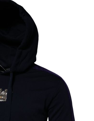 Crown Cotton Hooded Sweatshirt Men's Sweater - Dolce & Gabbana - Modalova