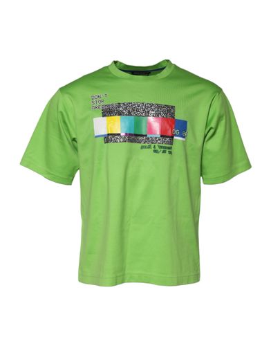 Graphic Printed Round Neck Men's T-shirt - Dolce & Gabbana - Modalova
