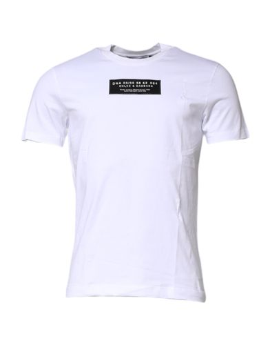 Cotton Logo Patch Crew Neck Men's T-shirt (Pre-Owned) - Dolce & Gabbana - Modalova