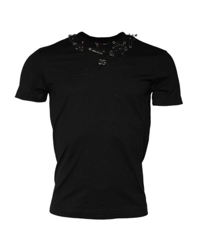 Logo Embellish Short Sleeves Men's T-shirt (Pre-Owned) - Dolce & Gabbana - Modalova