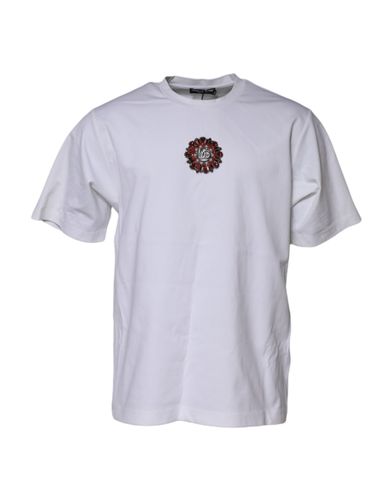 Logo Embellish Short Sleeves Men's T-shirt (Pre-Owned) - Dolce & Gabbana - Modalova