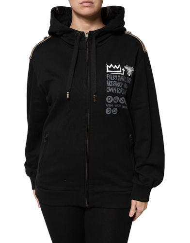 Logo Hooded Full Zip Sweatshirt Women's Jacket - Dolce & Gabbana - Modalova
