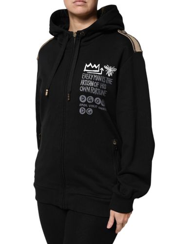 Logo Hooded Full Zip Sweatshirt Women's Jacket - Dolce & Gabbana - Modalova