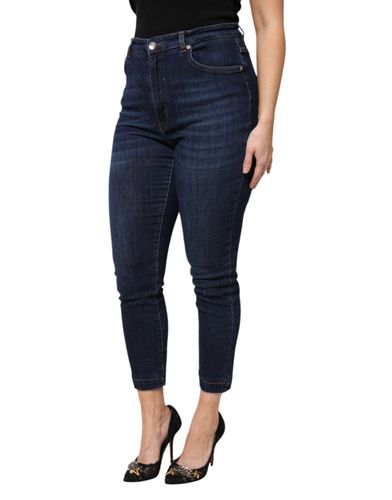 Cotton High Waisted Cropped Denim Women's Jeans (Pre-Owned) - Dolce & Gabbana - Modalova