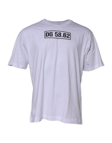 Cotton Logo Print Crew Neck Men's T-shirt (Pre-Owned) - Dolce & Gabbana - Modalova