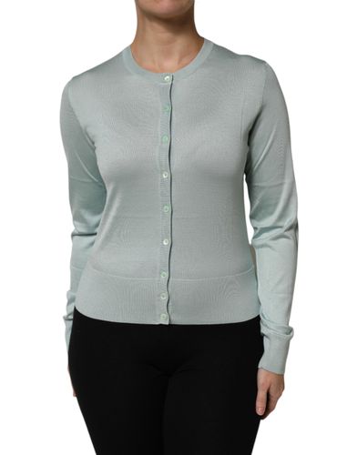 Light Silk Button Down Cardigan Women's Sweater - Dolce & Gabbana - Modalova