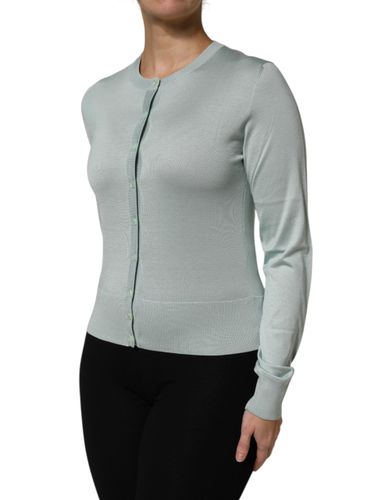 Light Silk Button Down Cardigan Women's Sweater - Dolce & Gabbana - Modalova