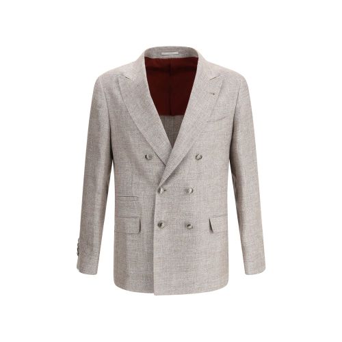 Light Linen Men's Blazer - Brunello Cucinelli - Modalova