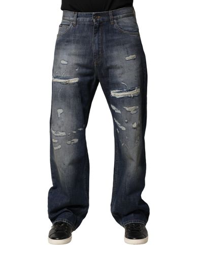 Washed Tattered Cotton Men Men's Jeans (Pre-Owned) - Dolce & Gabbana - Modalova