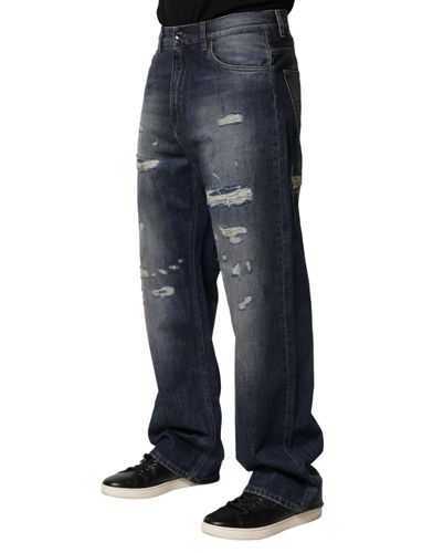 Washed Tattered Cotton Men Men's Jeans (Pre-Owned) - Dolce & Gabbana - Modalova