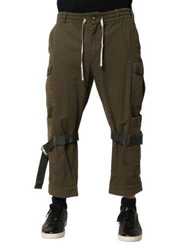Cotton Cargo Drawstring Men's Pants - Dolce & Gabbana - Modalova