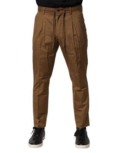 Cotton Chino Mid Waist Men Men's Pants - Dolce & Gabbana - Modalova