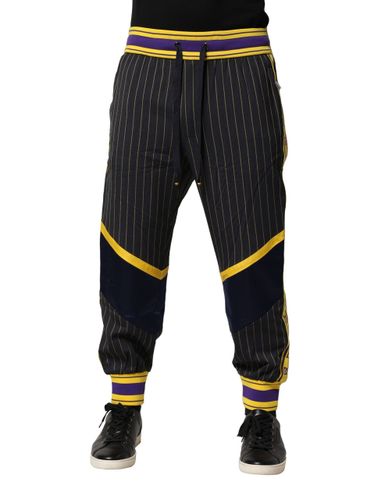 Stripes Wool Jogger Men's Pants - Dolce & Gabbana - Modalova