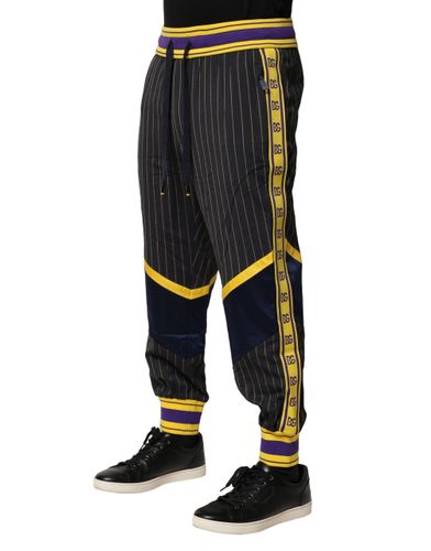 Stripes Wool Jogger Men's Pants - Dolce & Gabbana - Modalova