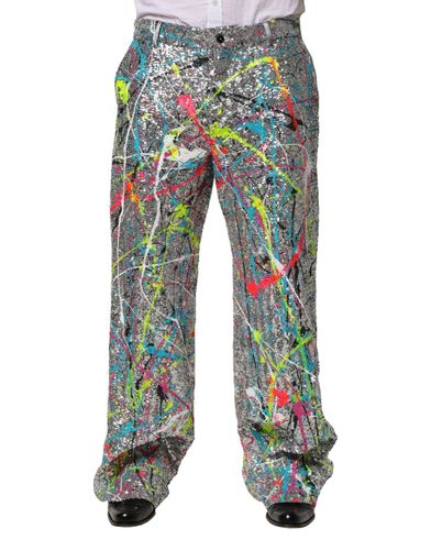 Sequined Embellished Men's Pants - Dolce & Gabbana - Modalova