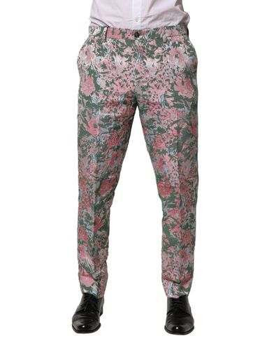 Floral Jacquard Men's Pants - Dolce & Gabbana - Modalova