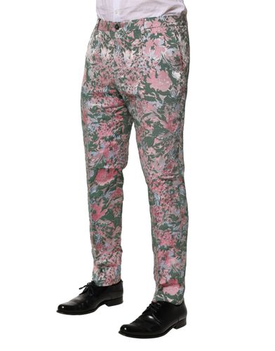 Floral Jacquard Men's Pants - Dolce & Gabbana - Modalova