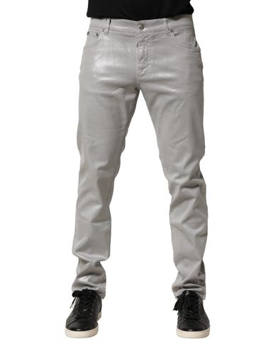 Cotton Stretch Slim Denim Men's Jeans - Dolce & Gabbana - Modalova