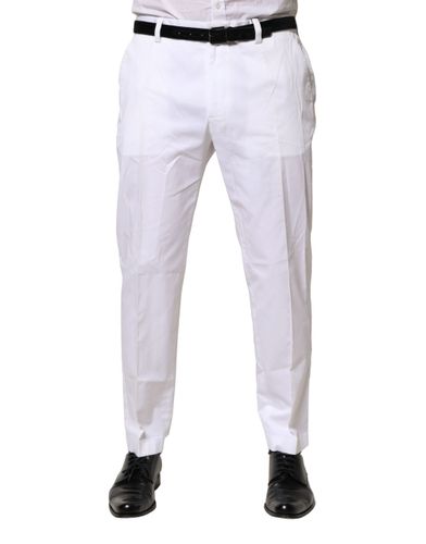 Cotton Dress Slim Formal Men's Pants - Dolce & Gabbana - Modalova