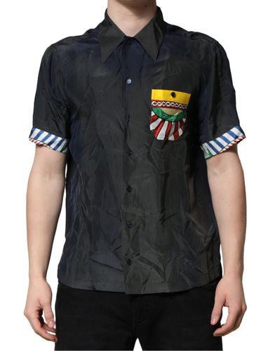 Silk Short Sleeves Men Casual Men's Shirt (Pre-Owned) - Dolce & Gabbana - Modalova