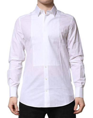 Bib Cotton Poplin GOLD Formal Men's Shirt (Pre-Owned) - Dolce & Gabbana - Modalova