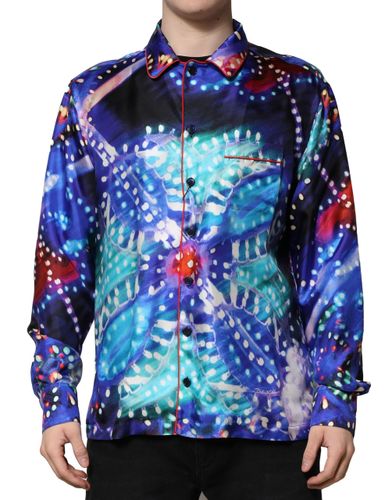 Printed Silk Lounge Casual Men's Shirt - Dolce & Gabbana - Modalova