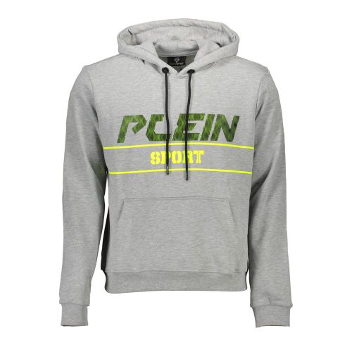 Grigio Cotton Men Men's Sweatshirt - Plein Sport - Modalova