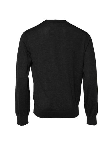 Gray Long Sleeve Crew Neck Pullover Men's Sweater (Pre-Owned) - Dolce & Gabbana - Modalova