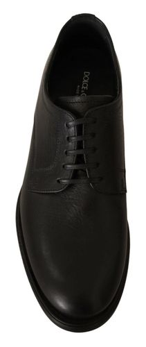 Lace Up Leather Men Formal Derby Men's Shoes - Dolce & Gabbana - Modalova