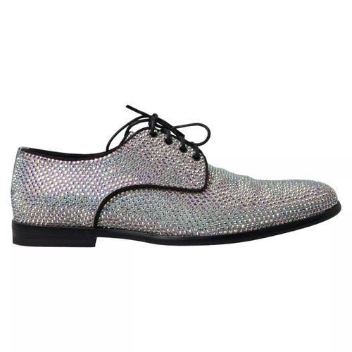 Leather Rhinestones Derby Men's Shoes (Pre-Owned) - Dolce & Gabbana - Modalova