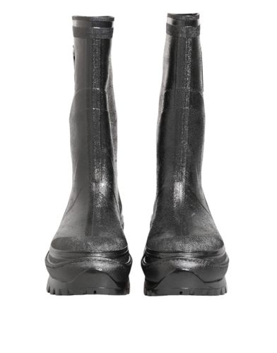 Metallic Pull On Rain Boots Men's Shoes (Pre-Owned) - Dolce & Gabbana - Modalova