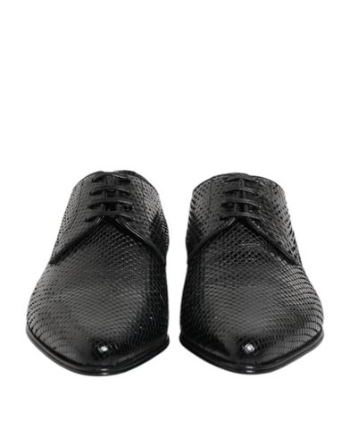 Exotic Leather Lace Up Derby Men's Shoes - Dolce & Gabbana - Modalova