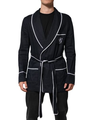 Dark DG Embroidery Jacket Robe Men's Blazer - Dolce & Gabbana - Modalova