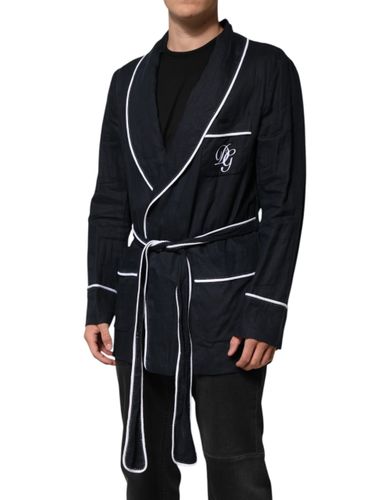 Dark DG Embroidery Jacket Robe Men's Blazer - Dolce & Gabbana - Modalova