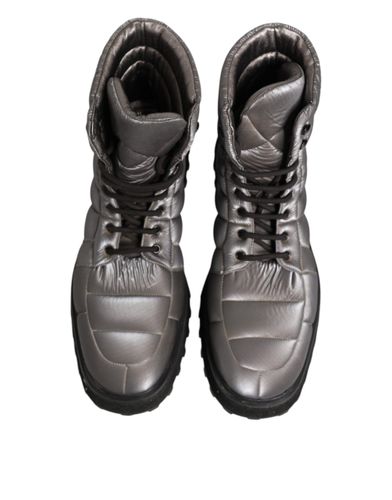 Padded Mid Calf Lace Up Boots Men's Shoes (Pre-Owned) - Dolce & Gabbana - Modalova