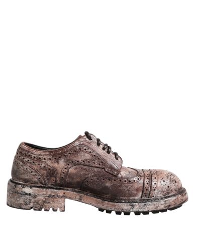 Leather Distressed Brogue Lace Up Men's Shoes (Pre-Owned) - Dolce & Gabbana - Modalova
