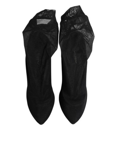 Silk Stretch Mesh Sock Boots Women's Shoes - Dolce & Gabbana - Modalova