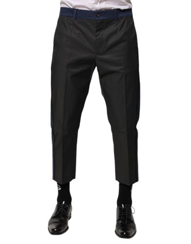 Blue Cotton 3/4 Chinos Crop Trouser Men's Pants - Dolce & Gabbana - Modalova