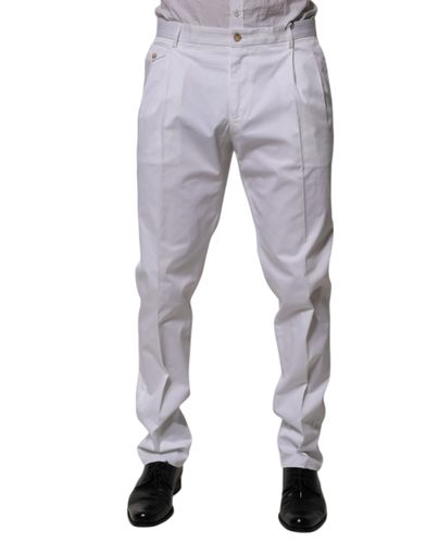 Cotton Dress Slim Formal Trouser Men's Pants - Dolce & Gabbana - Modalova