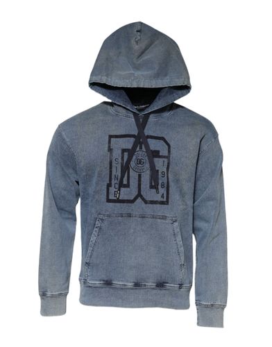 Cotton Blend Hooded Sweatshirt Men's Sweater - Dolce & Gabbana - Modalova