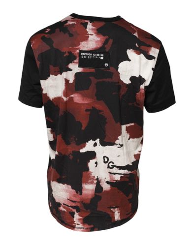 Camouflage Crew Neck Men's T-shirt - Dolce & Gabbana - Modalova