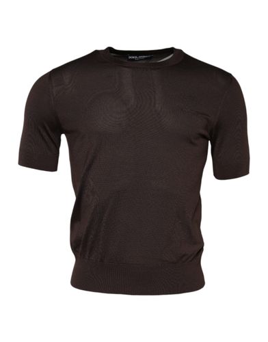 Silk Crew Neck Short Sleeves Men's T-shirt (Pre-Owned) - Dolce & Gabbana - Modalova
