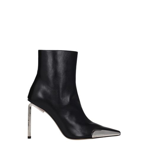 Leather Ankle Women's Boots - Off-White - Modalova