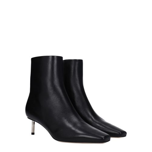 Leather Ankle Women's Boots - Off-White - Modalova